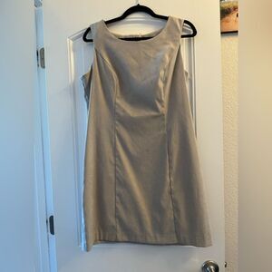 Vintage Darian Suede Beige Mini Dress